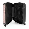 Luipaard patroon op poederroze NBS - Handbagage koffer - Volwassenen Unisex middel -binnenkant