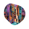 Abstract - Figuren - Kleurrijk Wandcirkel Organisch Forex 3mm klein -3d