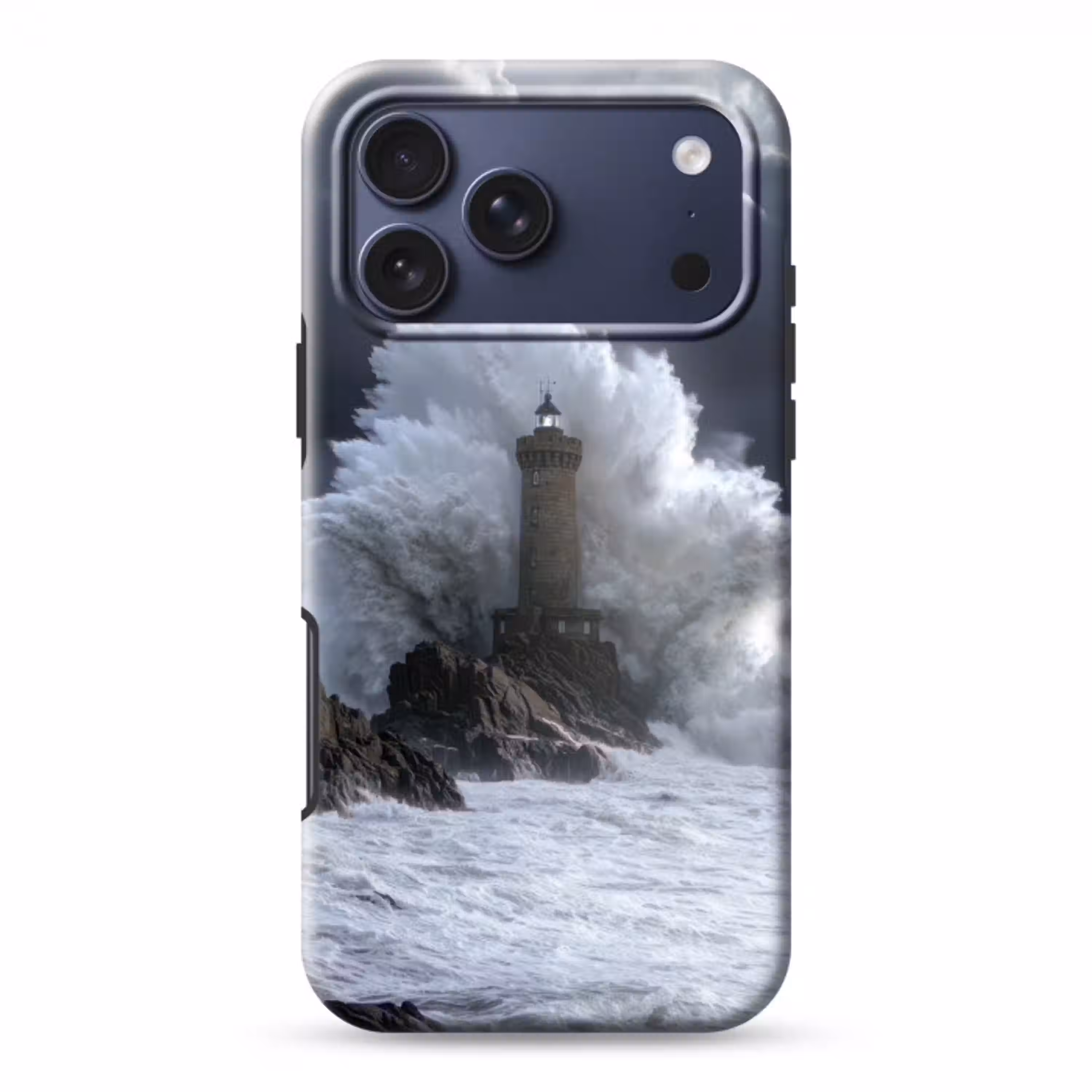 Golf - Vuurtoren - Schuimend water Toughcase MagSafe Apple iPhone 17 Pro Max klein -3d