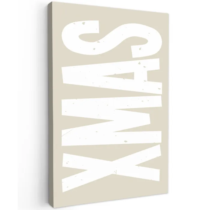 Xmas - Kerst - Japandi - Kerstversiering canvas 2cm klein -z3d