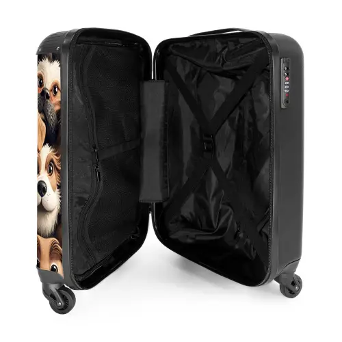 Blaffende Bende NBS - Handbagage koffer - Unisex middel -binnenkant