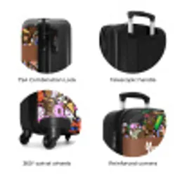 Zoete Snoepwereld NBS - Handbagage koffer - Kinderen Unisex middel zzzzzzzbolletjes_ENG
