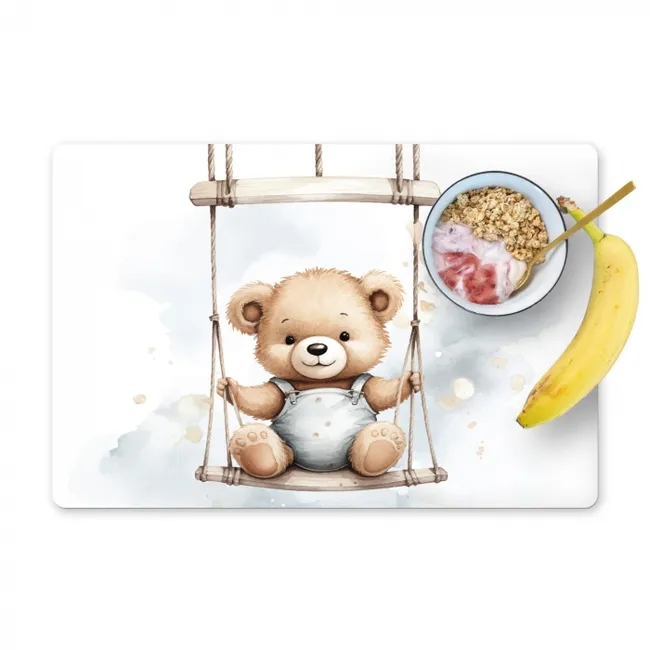 Beer - Baby - Dier - Kinderen - Babykamer - Kinderkamer Placemat vinyl groot -zzzproduct_Kitchenyeah-website