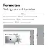 Lelies - Elegant - Zwart - Wit Muismat XXL klein -sfeer5