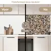 Matte - Lichte - Stenen keuken achterwand 2 middel 871 -voor-na2_NL