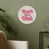 Tekst - Boodschap - Roze Akoestische PET Vilt - Rond klein -sfeer2