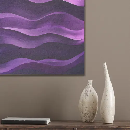 Golven - Abstract - Paars PET vilt klein -sfeer6_closeup