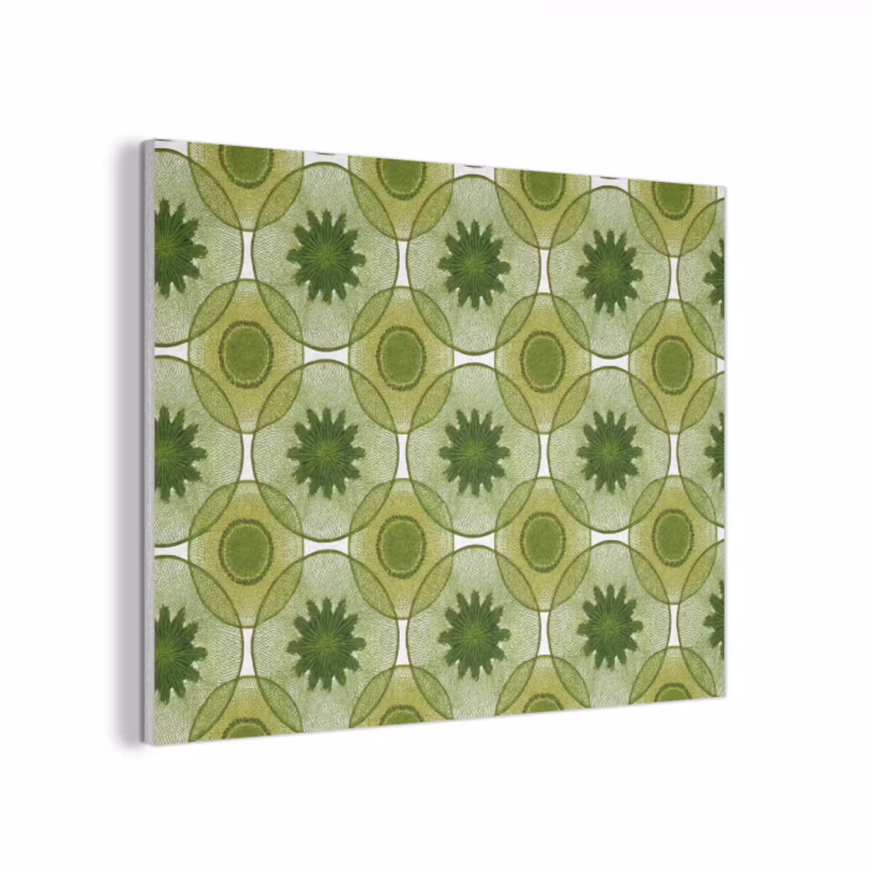 Cirkels - Patroon - Groen PET vilt klein 837 -3d