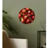 Aardbei - Fruit - Rood Wandcirkel kunststof plaat 5mm dik klein -sfeer3