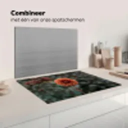 Dahlia - Bloem - Natuur - Sfeervol Inductie beschermer vinyl 3mm klein -wsfeer7_website