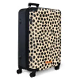 Stippen - Patroon - Zwart NBS - Large koffer - Volwassenen Unisex groot -product1
