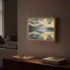 Berg - Rivier - Zonsondergang Light Box met batterij (Wandlamp) middel -sfeer1