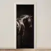 Krachtig - Paard - Donker deurposter klein -3d_beige
