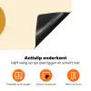 Cirkels - Symmetrisch - Wit - Blauw- Geel Inductie beschermer vinyl 3mm klein -zzzzzzz-td-onderkant