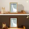 Dino - Brachiosaurus - Dinosaurus - Blauw Light Box met kabel (Kinderlampje) klein -sfeer3_kind