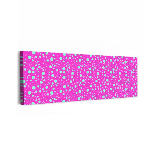 Stippen - Mint - Neon - Fuchsia canvas 2cm klein 828 -z3d