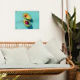 Avocado - Groen - Pit - Schaduw tuinposter los doek klein -sfeer7