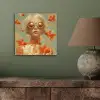 Goudvissen - Oranje - Vrouw - Blond aluminium wit klein -sfeer2