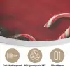 Kerst - Quote - Rood - Kerstballen Akoestische PET Vilt - Rond klein -closeup_NL