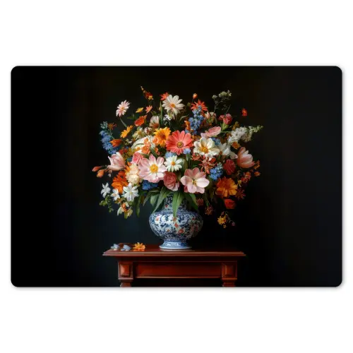 Boeket - Roze - Bloemen - Vaas Placemat vinyl groot -zzsfeer1_Kitchenyeah-website