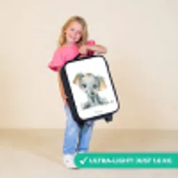 Baby olifant Kinderkoffer - Zwart klein -sfeer2_UK