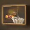 Fruit -  Stilleven - Wijn - Kaars Light Box met batterij (Wandlamp) middel -z3d_website