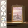 Stenen - Zand - Roze Light Box met kabel (Tafellamp) klein -USP_NL