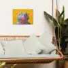Kameleon - Kauwgom - Kleurrijk tuinposter los doek klein -sfeer7