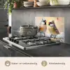 Vogels - Tak - Winter - Sneeuw keuken achterwand spatscherm klein -usp_NL