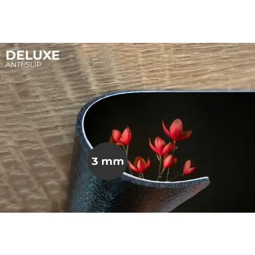 Rode - Bloemen - Vaas Placemat vinyl groot -closeup