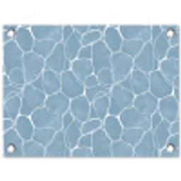 Organisch - Patroon - Blauw tuinposter los doek klein 239 -3d