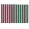 Verticale strepen - Groen - Roze Deurmat klein 898 -zkaufland3d