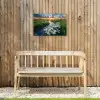 Beekje - Landschap - Margriet Tuinposter op houten frame 2 cm dik klein -sfeer4