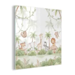 Dieren - Jungle - Pastel plexiglas 5mm klein -z3d