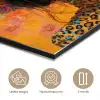 Vrouw - Bloemen - Aesthetic - Oranje aluminium wit klein -closeup_NL