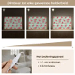 Watermeloen - Strepen - Groen Light Box met kabel (Tafellamp) klein 924 -USP_dimbaarNL