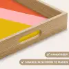 Driehoeken - Kleurrijk - Abstract Dienblad Rechthoek middel -USP_HandgreepNL