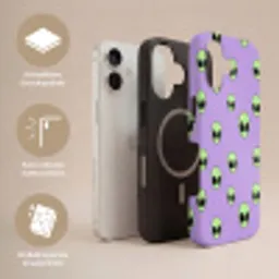 Alien - Retro - Lila Toughcase MagSafe Apple iPhone 17 klein 1017 -USP_Lagen_DE