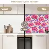 Bloemen - Patroon - Meerkleurig keuken achterwand 2 middel 871 -voor-na2_NL