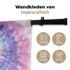 Spiraal - Tie dye - Pasteltinten Wandkleed katoen klein -sfeer2