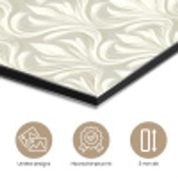 Barok - Patroon - Beige aluminium wit klein 46 -closeup_NL