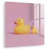 Eendjes - Vrolijk - Roze plexiglas 5mm klein -zzzproduct_nieuw