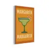 Illustratie - Margarita - Sinaasappelschijf - Oranje aluminium wit klein -3d