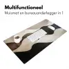 Golven - Abstract - Beige Muismat XXL klein -sfeer4