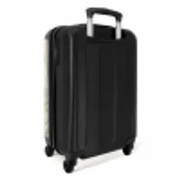 Textuur - Reliëf - Beige NBS - Handbagage koffer - Volwassenen Unisex middel -achterkant