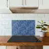 Frans - Citroen -  Stippen - Wit - Blauw keuken achterwand spatscherm klein 900 -sfeer2