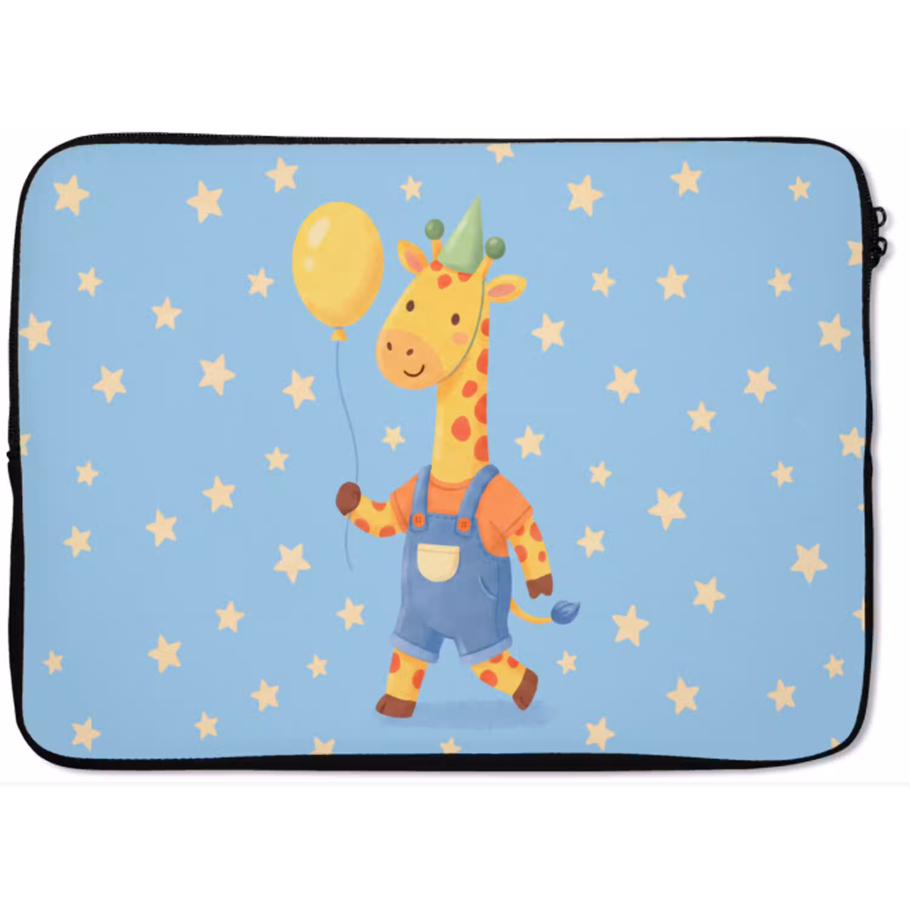 Dieren - Giraffe - Ballon - Feest - Kinderkamer laptophoes neopreen klein -zkaufland3dotto