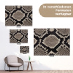 Slangenleer - Patroon - Beige tuinposter los doek klein -Xsfeer9_DE