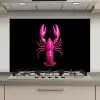 Kreeft - Felroze - Stippen - Opvallend keuken achterwand spatscherm klein -3d_website