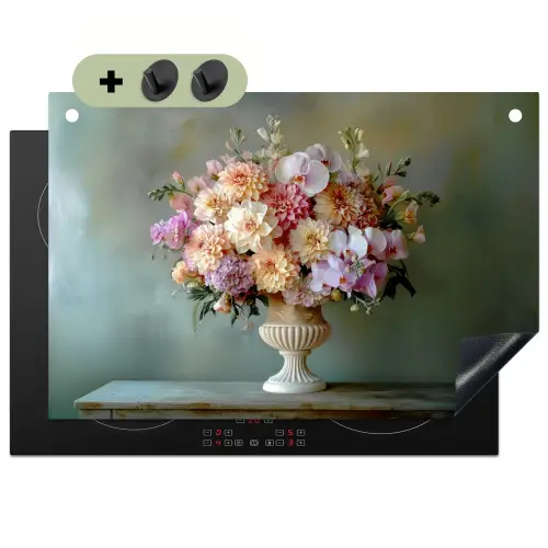 Orchidee - Boeket - Vaas - Bloemen Inductie beschemer met haakjes klein -3d